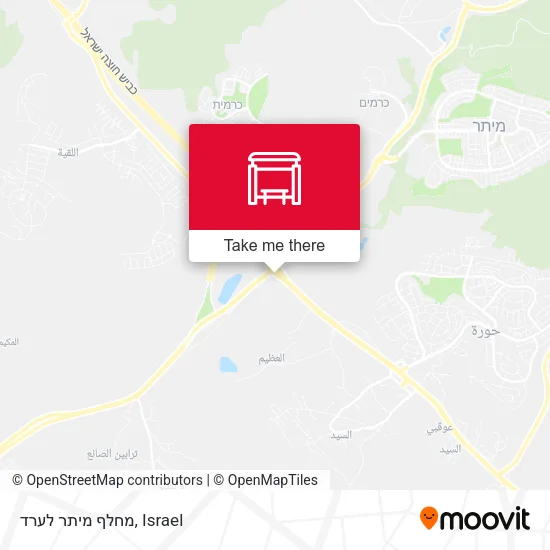 Карта מחלף מיתר לערד