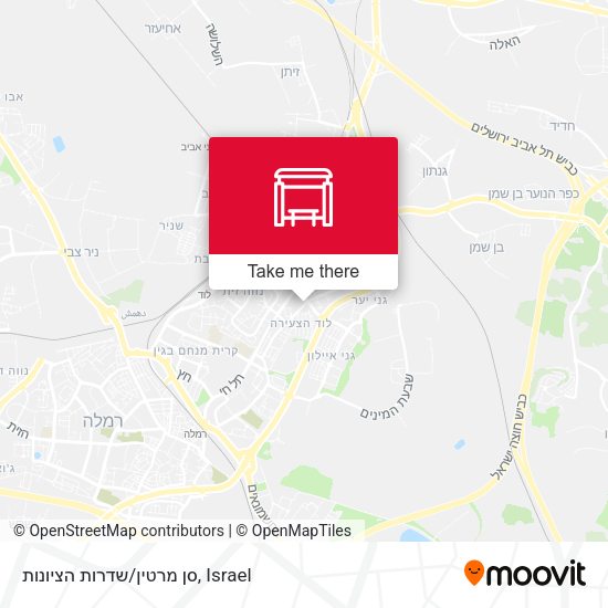 סן מרטין/שדרות הציונות map