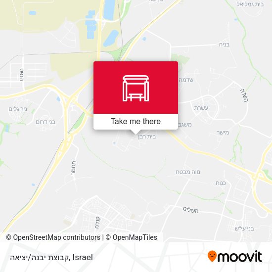 קבוצת יבנה/יציאה map