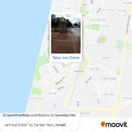השר ישראל בר יהודה/נורדאו map