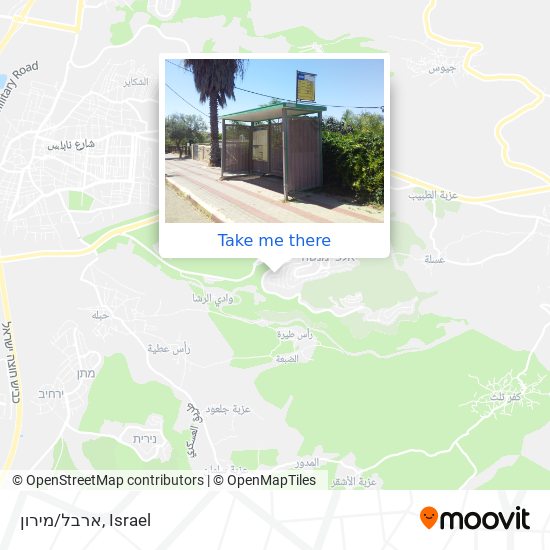 ארבל/מירון map