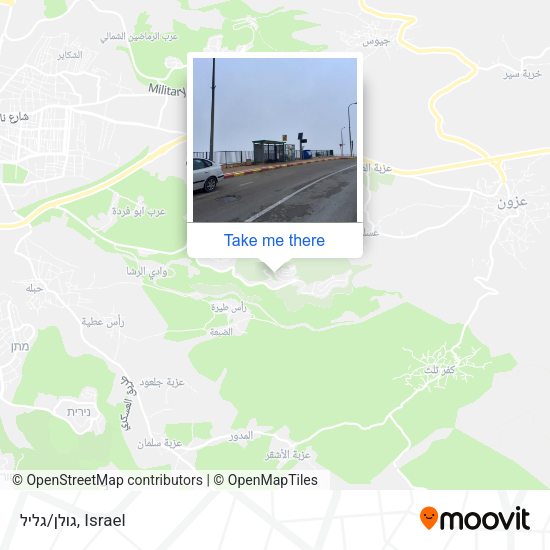 Карта גולן/גליל