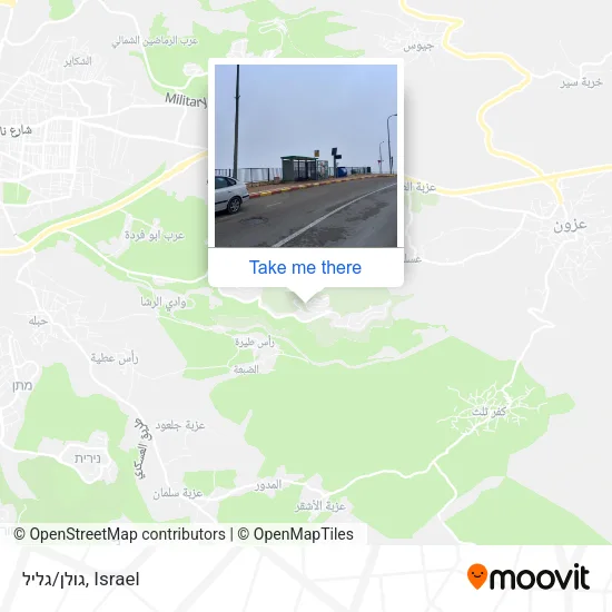 Карта גולן/גליל