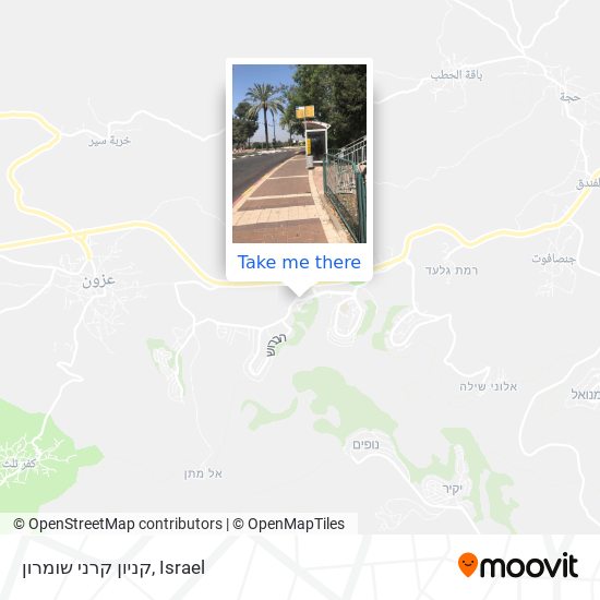 קניון קרני שומרון map