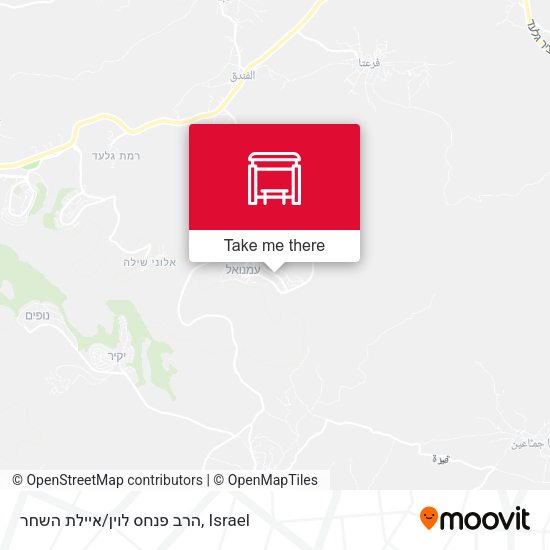 הרב פנחס לוין/איילת השחר map