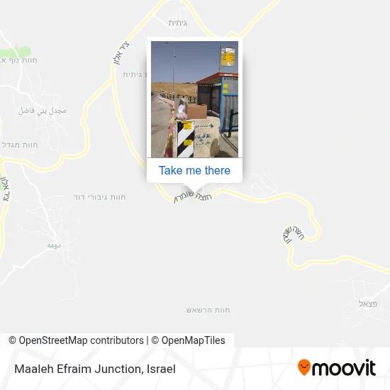 Maaleh Efraim Junction map