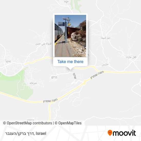 דרך ברקן/הענבר map