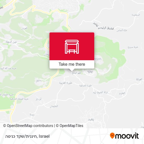 חיננית/שקד כניסה map