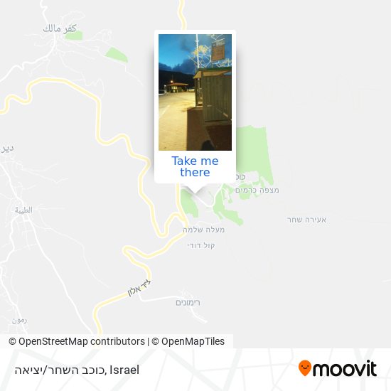 כוכב השחר/יציאה map