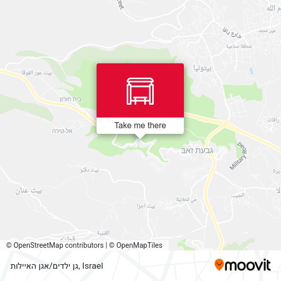 גן ילדים/אגן האיילות map