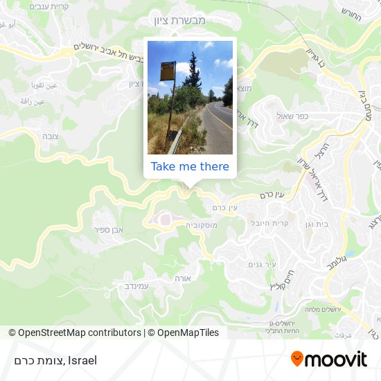 צומת כרם map