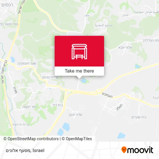 Карта מסעף אלונים