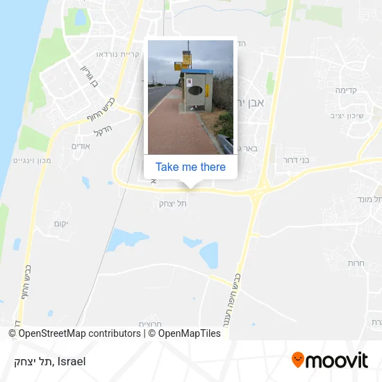 Карта תל יצחק