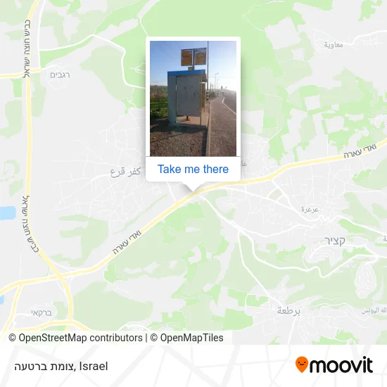 Карта צומת ברטעה