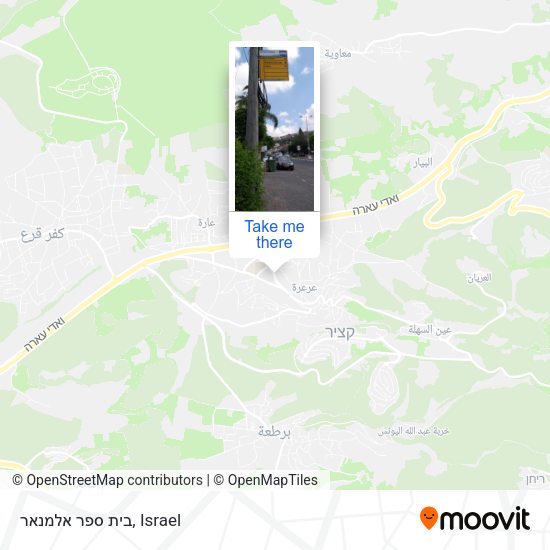 בית ספר אלמנאר map