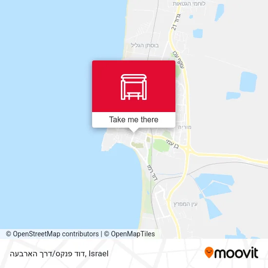 Карта דוד פנקס/דרך הארבעה