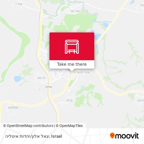 יגאל אלון/יהדות איטליה map