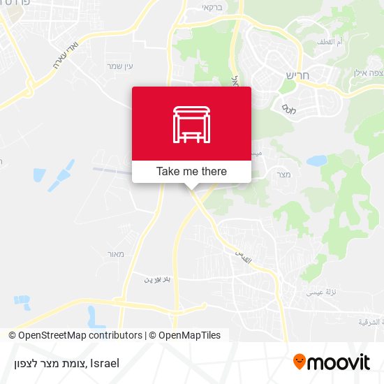 צומת מצר לצפון map
