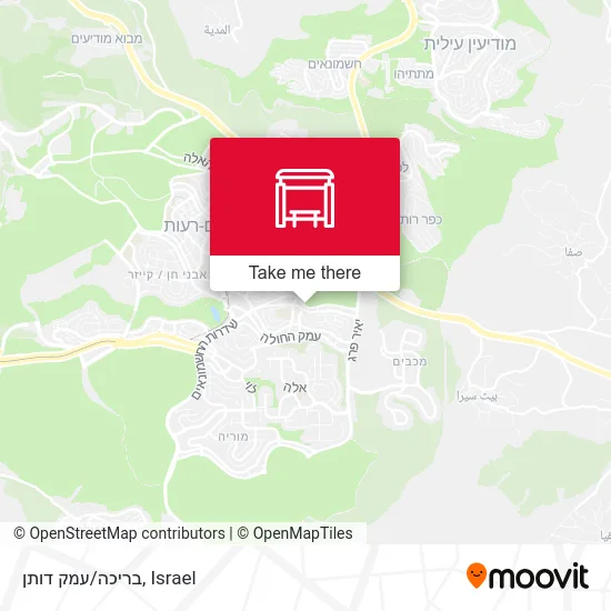 Карта בריכה/עמק דותן