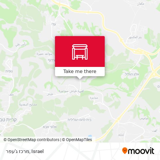 מרכז ג'עפר map