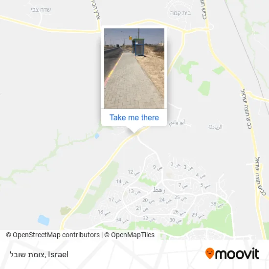 Карта צומת שובל