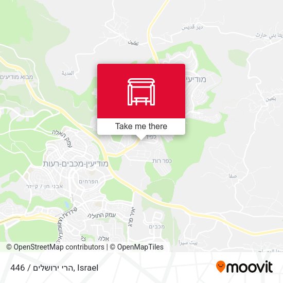 הרי ירושלים / 446 map