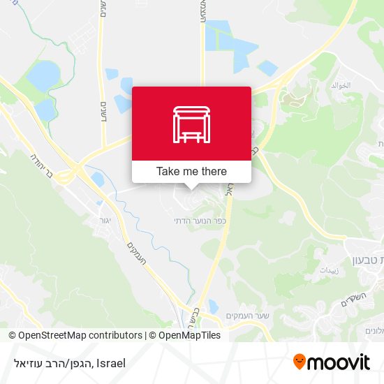 הגפן/הרב עוזיאל map