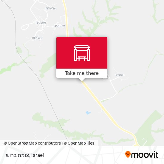 צומת ברוש map