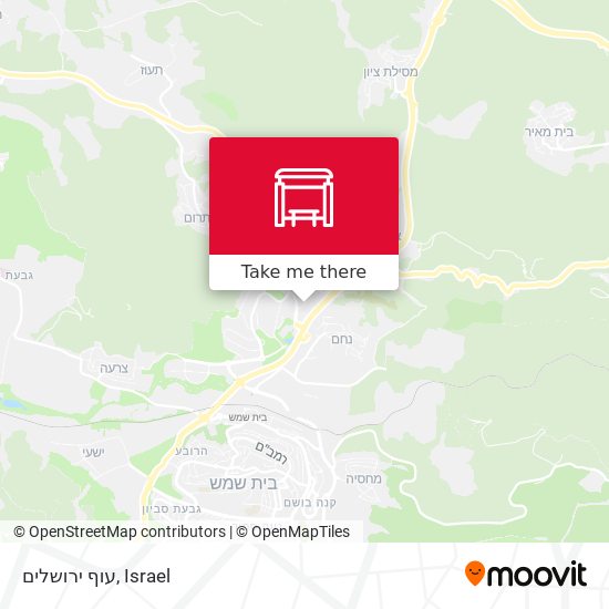 עוף ירושלים map