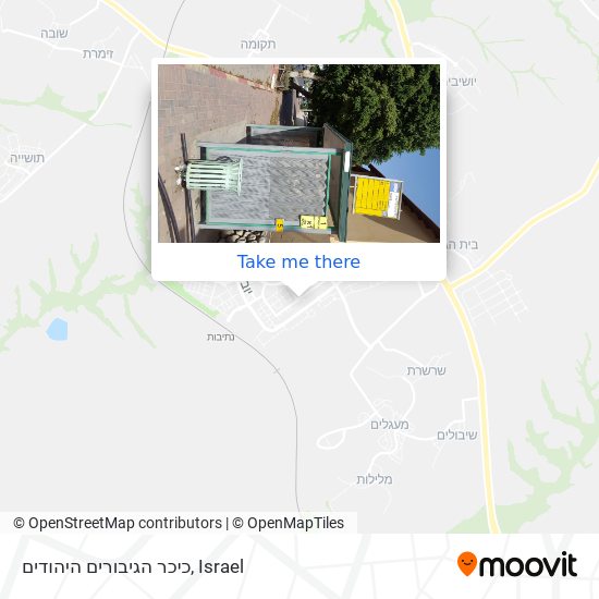 Карта כיכר הגיבורים היהודים