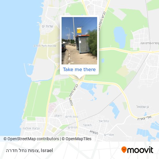 צומת נחל חדרה map