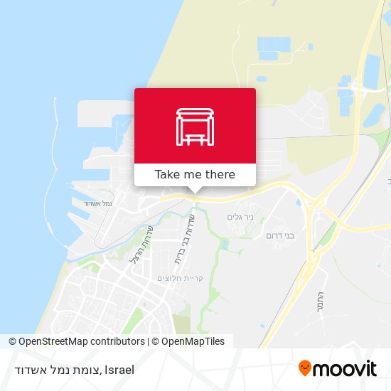 צומת נמל אשדוד map