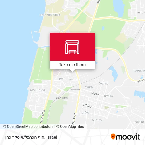 Карта חוף הכרמל/אוסקר כהן