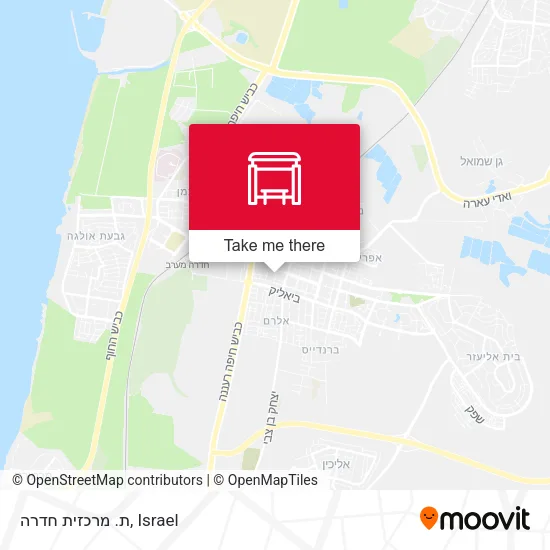 Карта ת. מרכזית חדרה