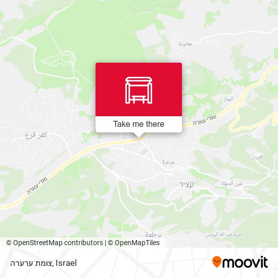 צומת ערערה map