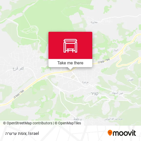 Карта צומת ערערה