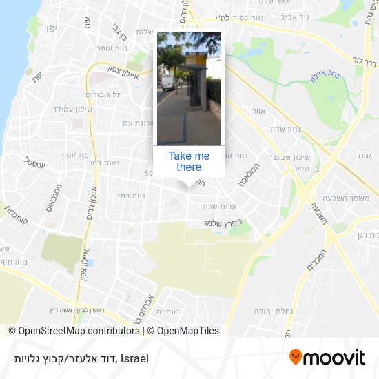 דוד אלעזר/קבוץ גלויות map