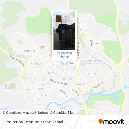 Карта מרכז טניס סמסון/יהודה הלוי