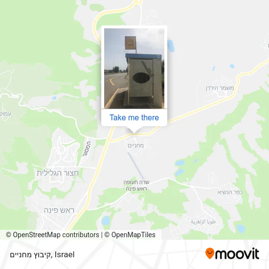 Карта קיבוץ מחניים