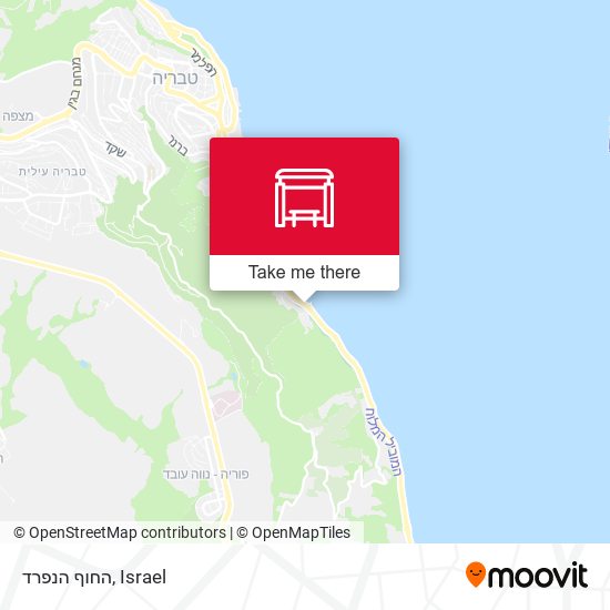 החוף הנפרד map