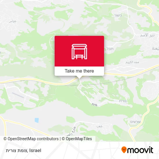 Карта צומת צורית
