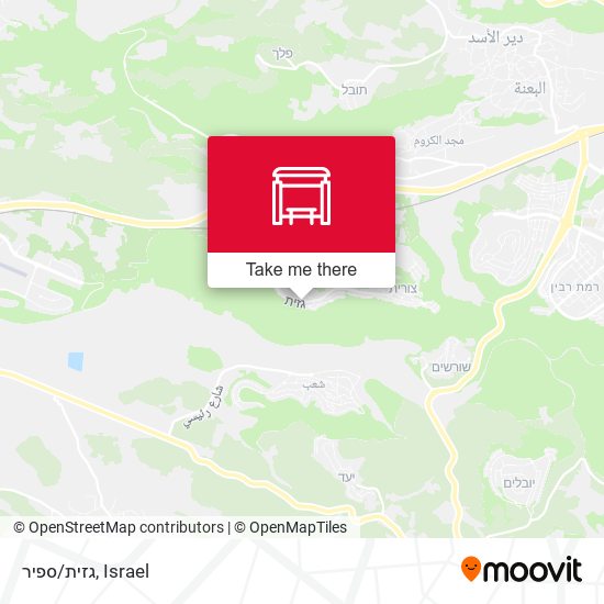 גזית/ספיר map