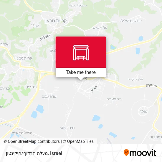 Карта מעלה הרדוף/היקינטון