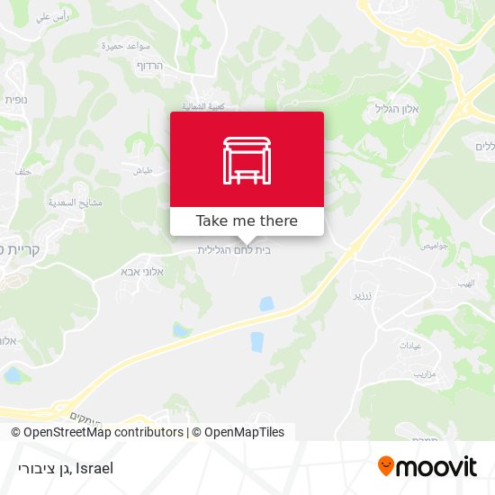 גן ציבורי map