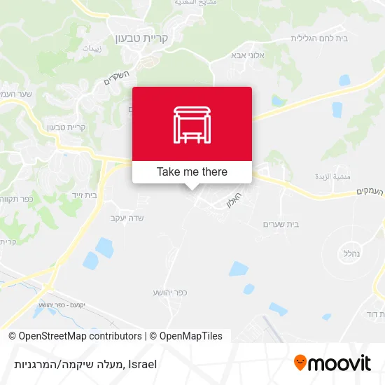 Карта מעלה שיקמה/המרגניות