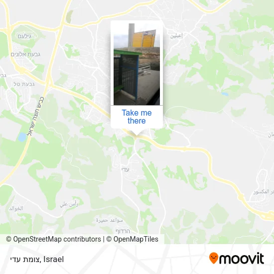 Карта צומת עדי