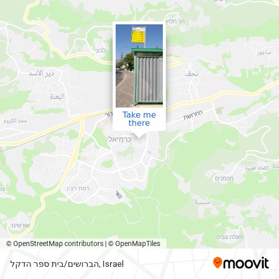 הברושים/בית ספר הדקל map