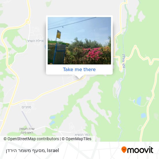 Карта מסעף משמר הירדן