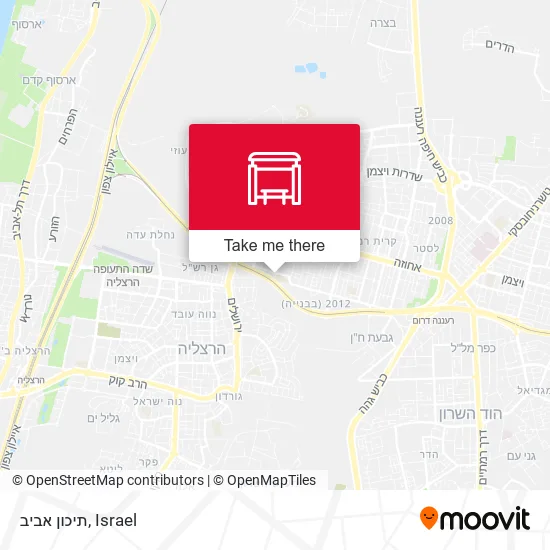 Карта תיכון אביב