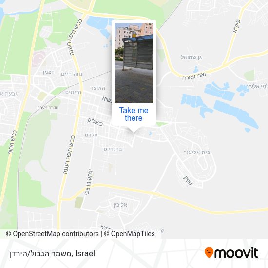 משמר הגבול/הירדן map